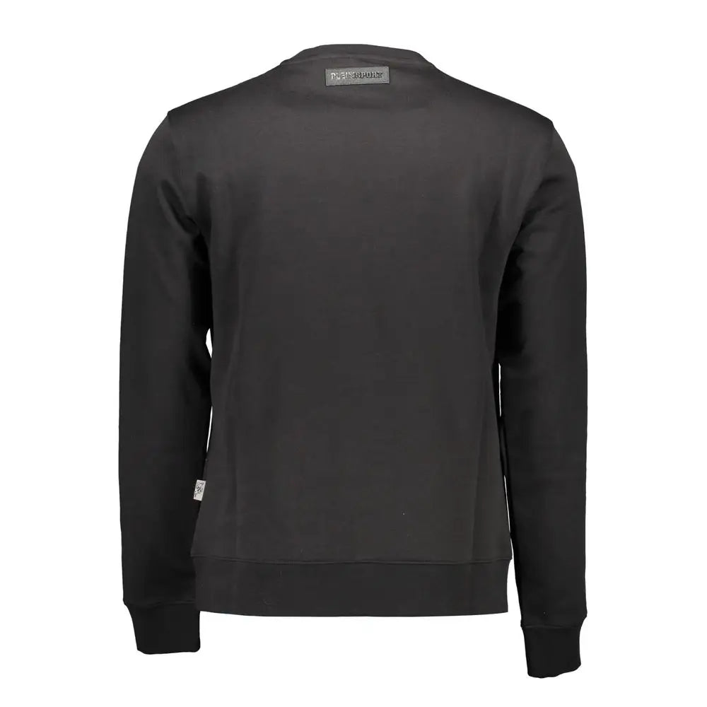 Plein Sport Black Cotton Sweater - Sweaters