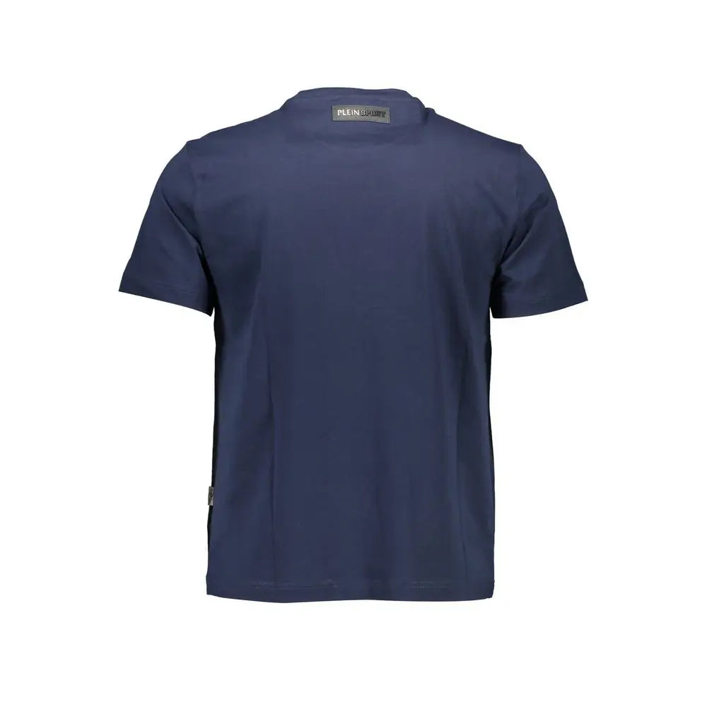 Plein Sport Blue Cotton Men T-Shirt - T-shirts