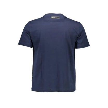 Plein Sport Blue Cotton Men T-Shirt - T-shirts
