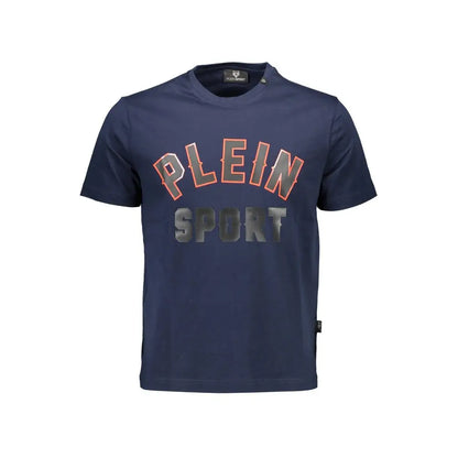 Plein Sport Blue Cotton Men T-Shirt - T-shirts