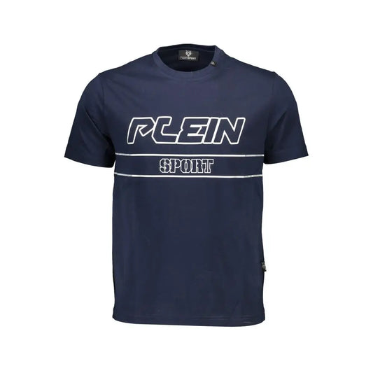 Plein Sport Blue Cotton Men T-Shirt - T-shirts