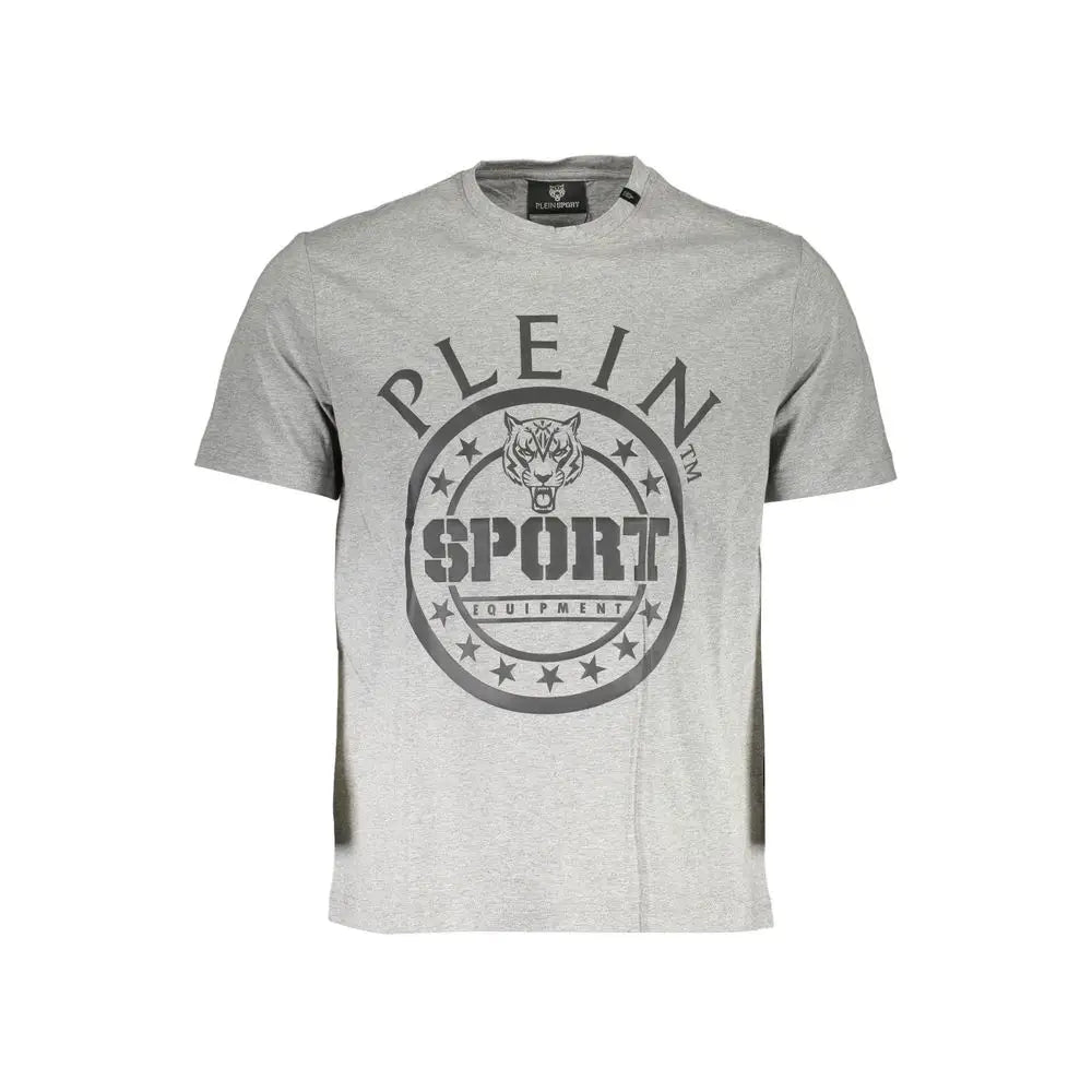 Plein Sport Brown Cotton Men T-Shirt - T-shirts