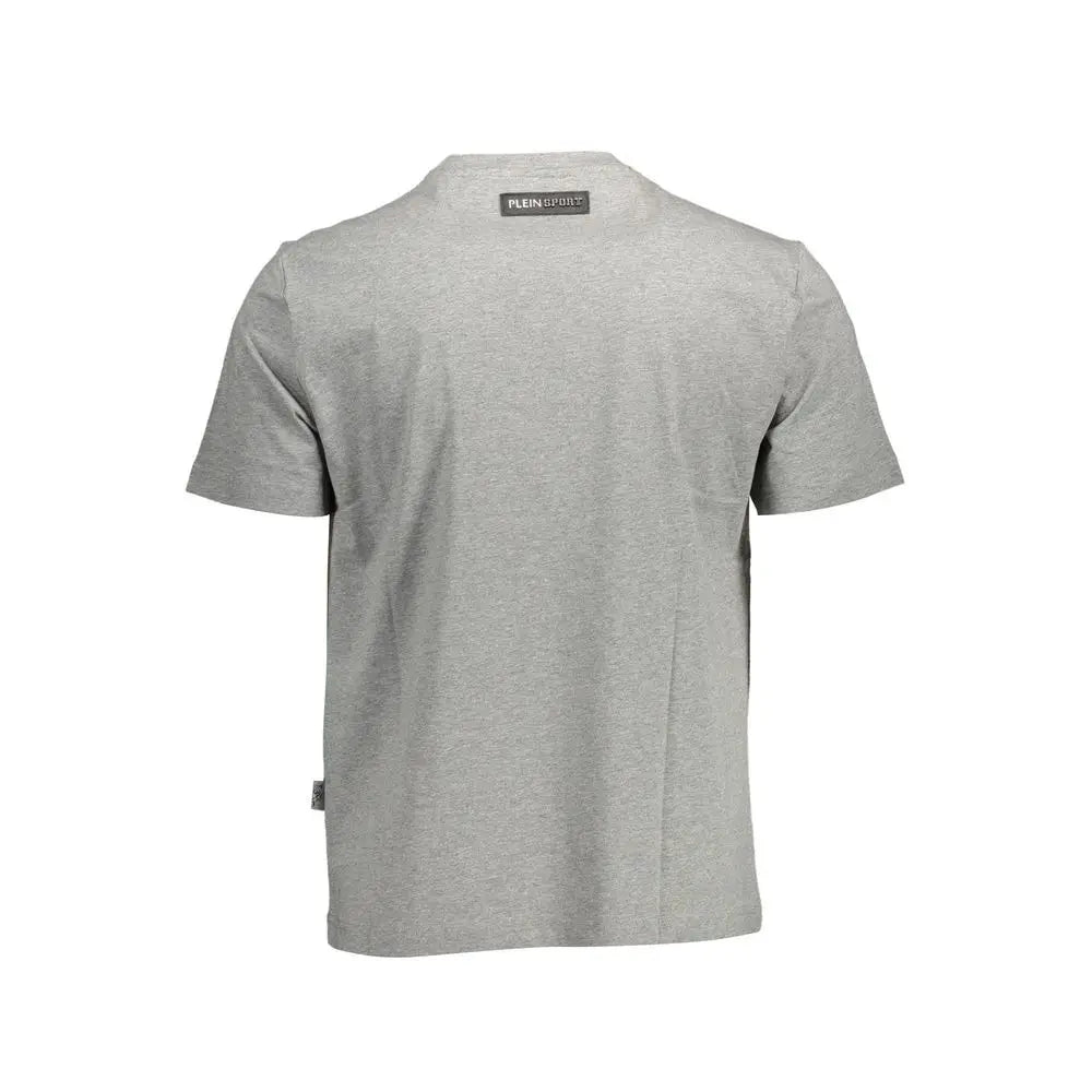 Plein Sport Brown Cotton Men T-Shirt - T-shirts