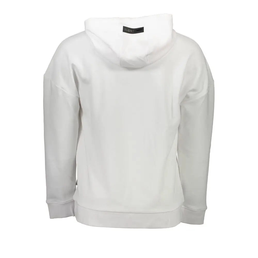 Plein Sport White Cotton Men Sweater - Sweaters