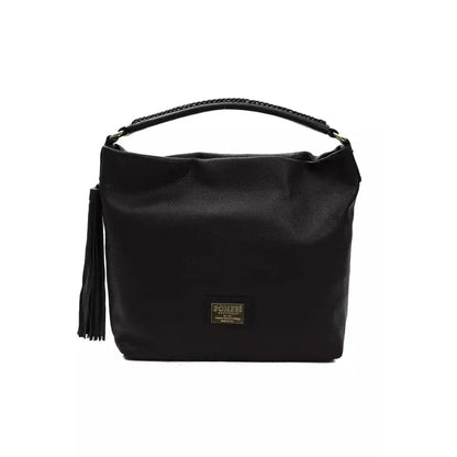 Pompei Donatella Black Leather Women Shoulder Bag