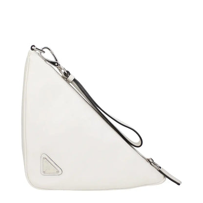 Prada White Leather Clutch Bags