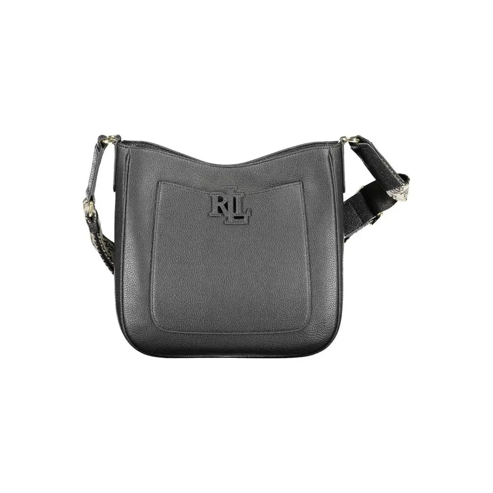 Ralph Lauren Black Leather Handbag - Håndtasker