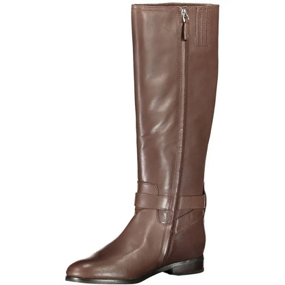 Ralph Lauren Brown Leather Women Boot - Støvler