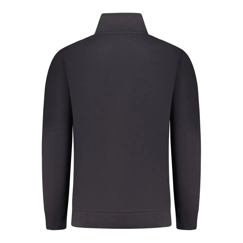 Mørkegrå rifleblå bomuldssweatshirt med lynlås, høj krave og ribbade manchetter. Spar 30-70% på 100% originale brands