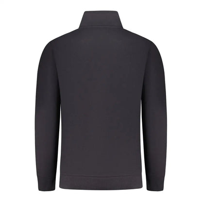 Mørkegrå rifleblå bomuldssweatshirt med lynlås, høj krave og ribbade manchetter. Spar 30-70% på 100% originale brands