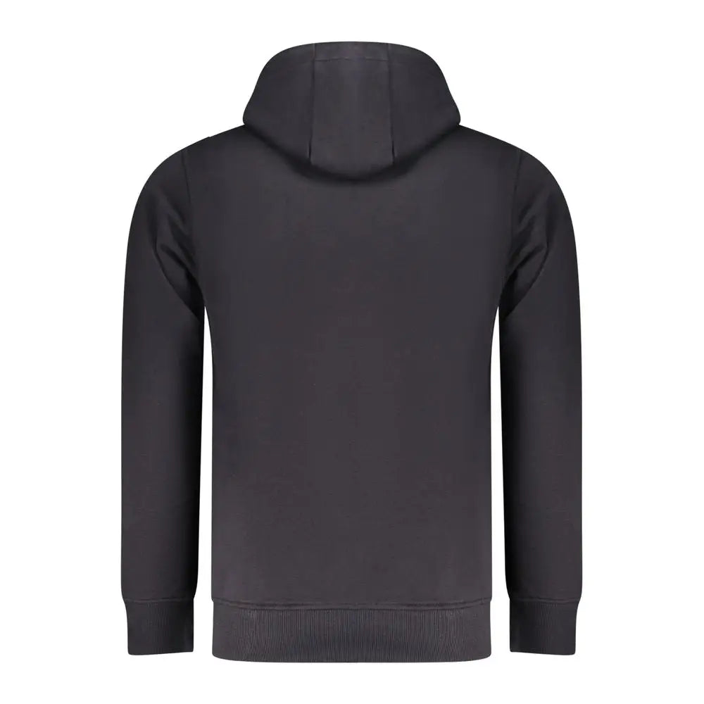 Rifle Blue bomuld herre hoodie i blå farve med 100% originale brands