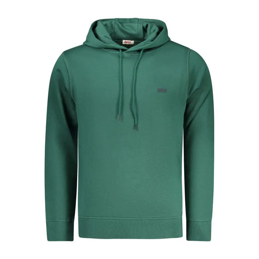 Teal langærmet Rifle Verde cotton herre sweatshirt med hætte
