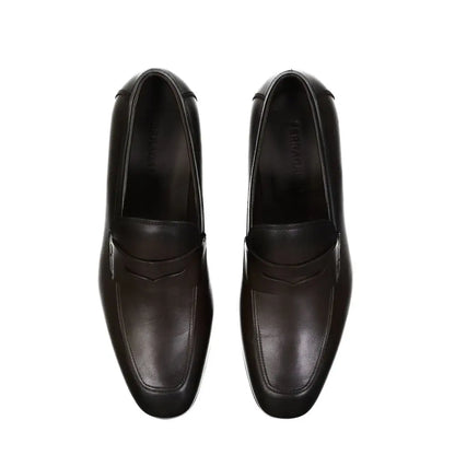 Salvatore Ferragamo sorte læder loafers med poleret finish