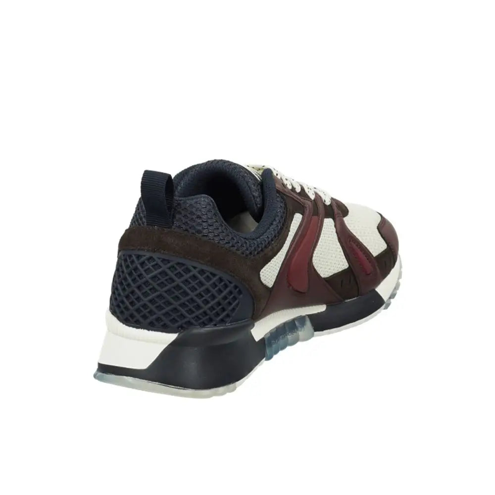 Scotch & Soda multicolor mesh athletic sneakers i mørkeblå og burgund