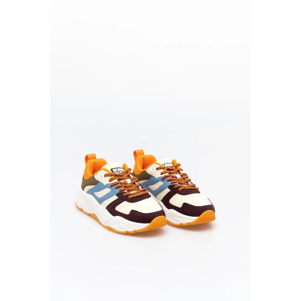 Scotch & Soda multicolor nylon chunky sneakers i hvid, marineblå og orange