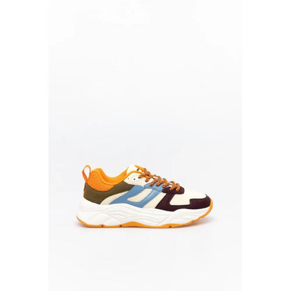 Scotch & Soda multicolor nylon chunky sneakers i hvid, orange, blå og olivengrøn