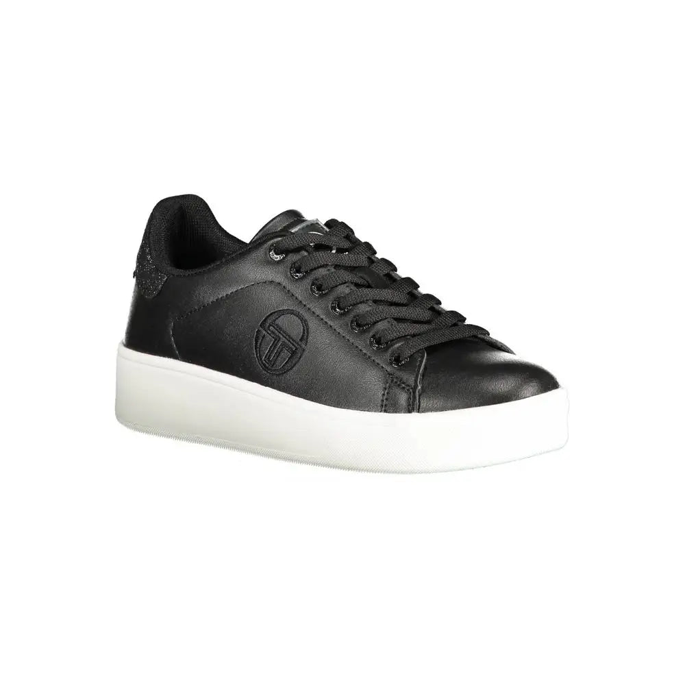 Sergio Tacchini Black Polyester Sneakers - EU38/US8 - Sneakers