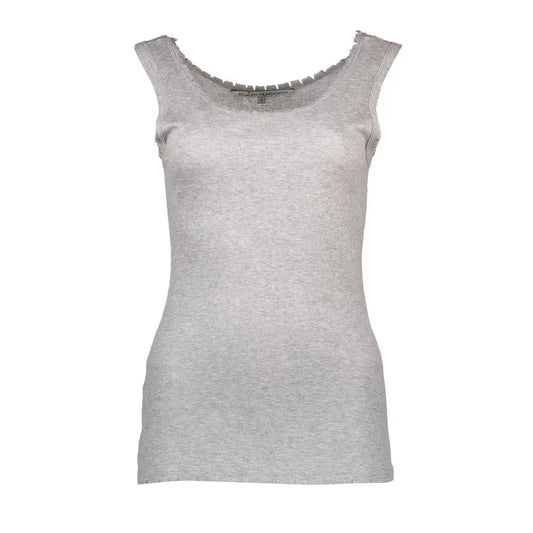 Silvian Heach Grigio Viscosa Women T-Shirt - XS