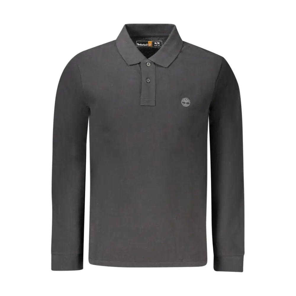 Timberland Black Cotton Polo Shirt - Polo Shirts