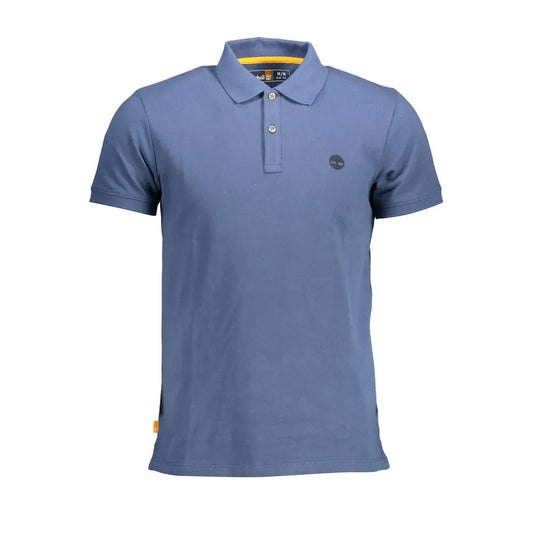 Timberland Blue Cotton Men Polo Shirt - S - Polo Shirts