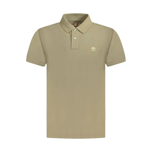Timberland Brown Cotton Men Polo Shirt - S - Polo Shirts