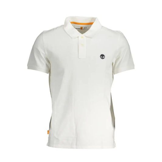 Timberland White Cotton Men Polo Shirt - S - Polo Shirts