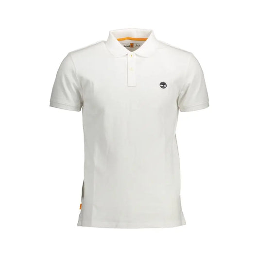 Timberland White Cotton Men Polo Shirt - S - Polo Shirts