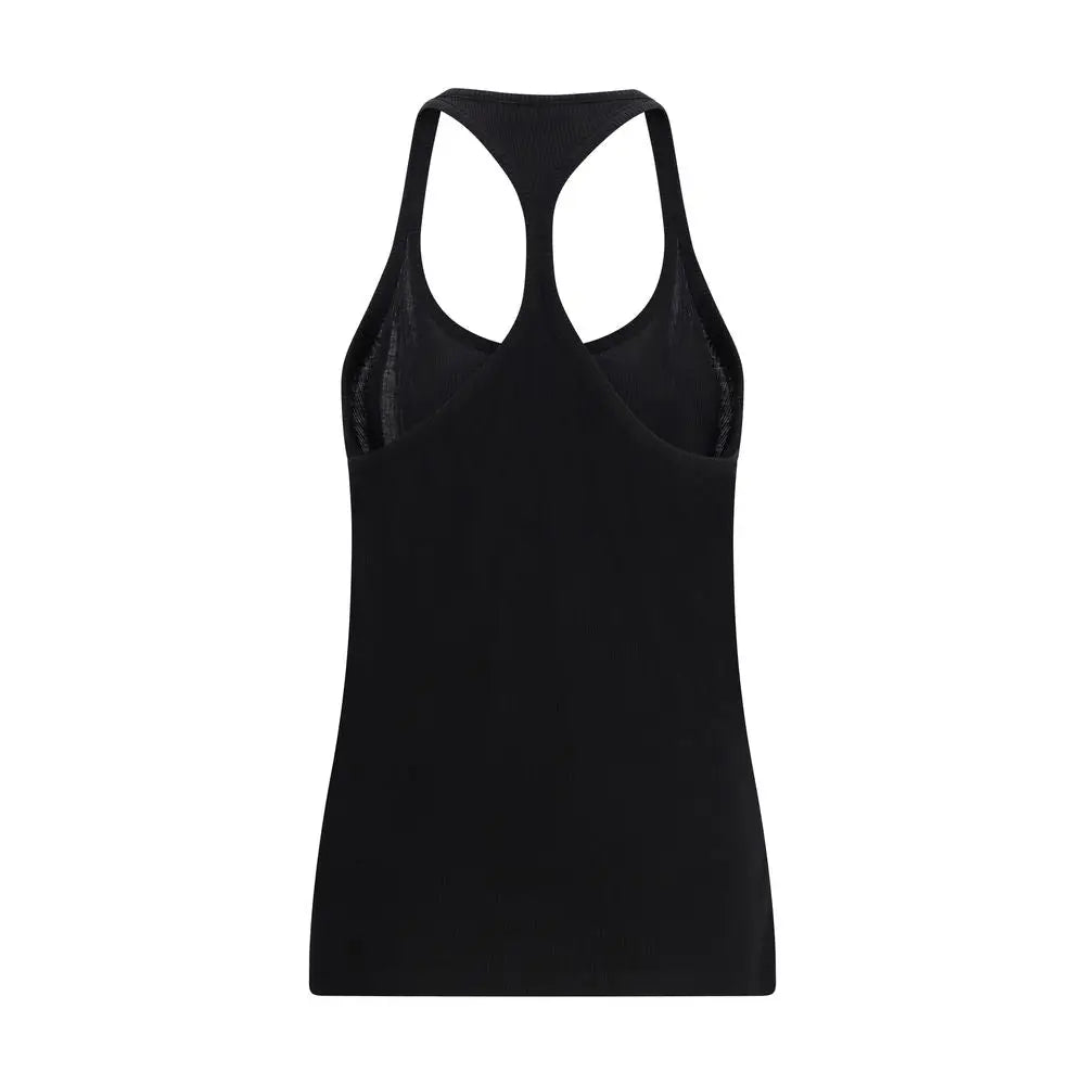 Tom Ford sort sort racerback tank top med meshpaneler