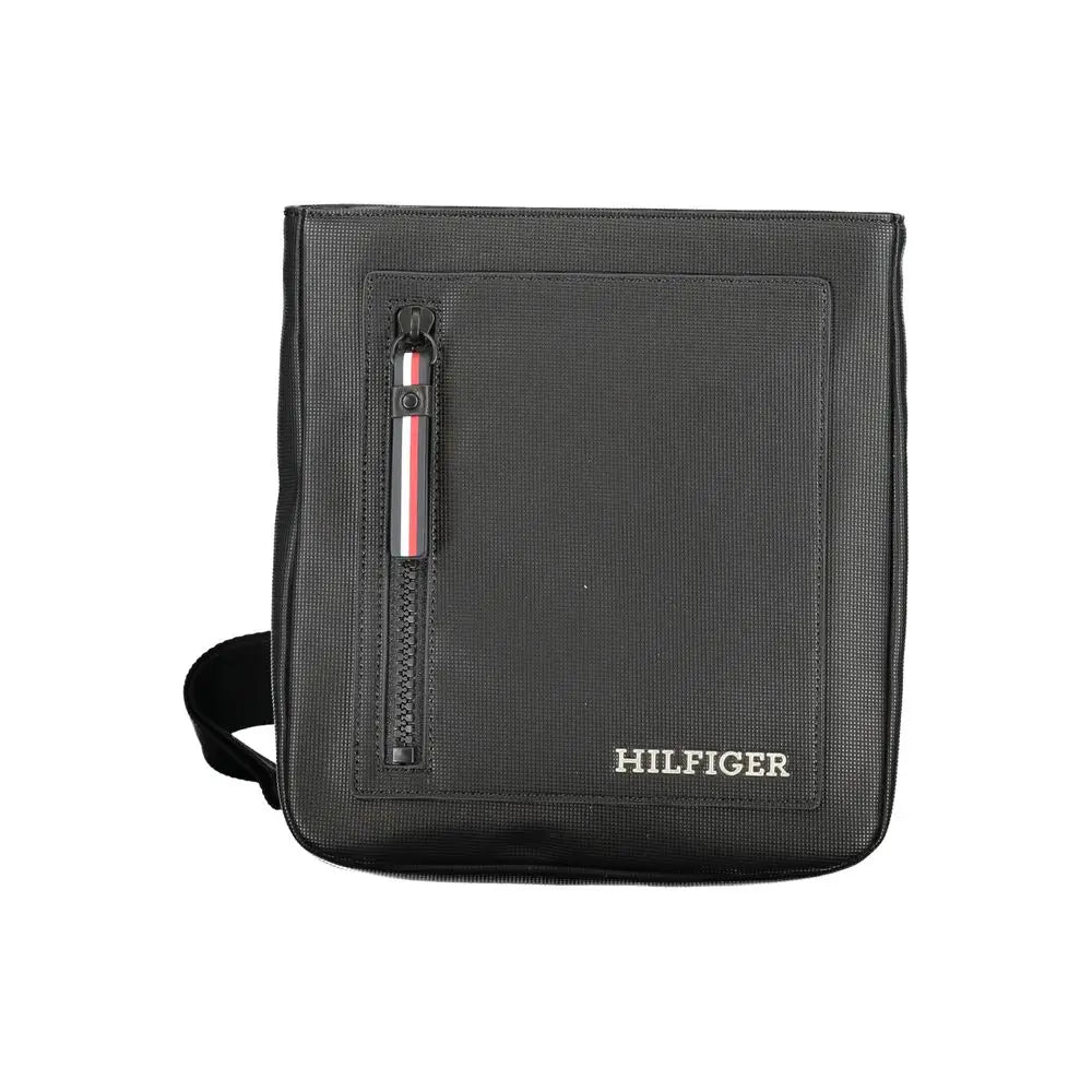Tommy Hilfiger Black Polyethylene Shoulder Bag - Skuldertasker