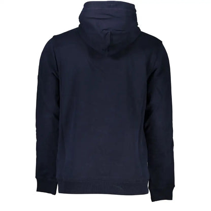 Tommy Hilfiger’s mørke blå bomulds sweater med hætte og ribkant