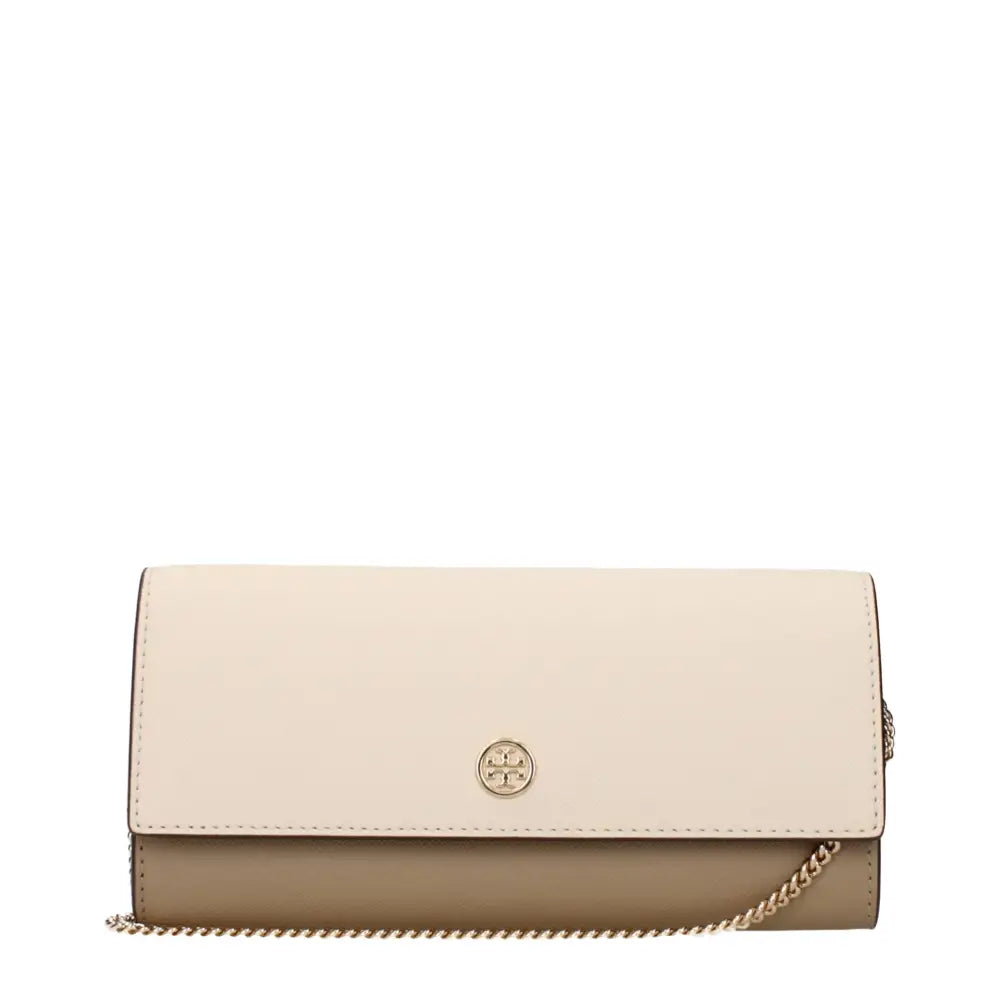 Tory Burch Beige Leather Clutch Bags
