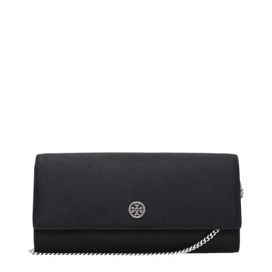 Tory Burch Black Leather Clutch Bags