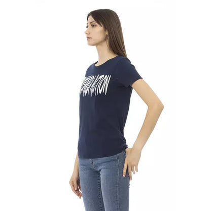 Trussardi Action Blue Cotton Women T-Shirt