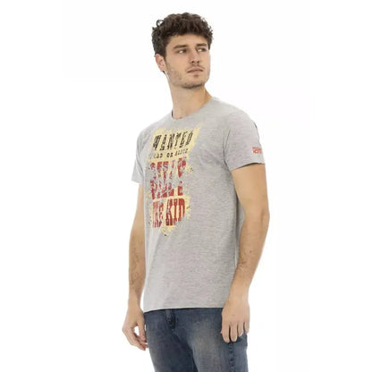 Trussardi Action Gray Cotton Men's T-Shirt