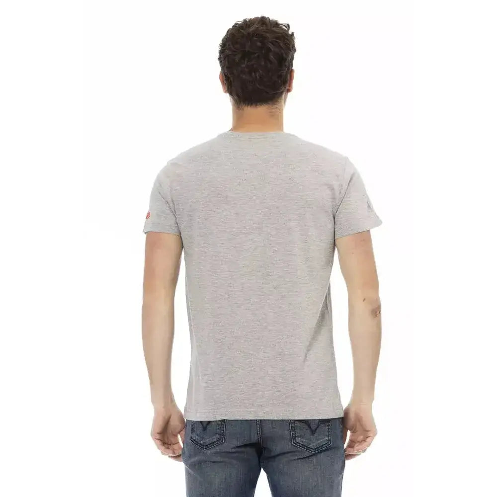Trussardi Action Gray Cotton Men's T-Shirt