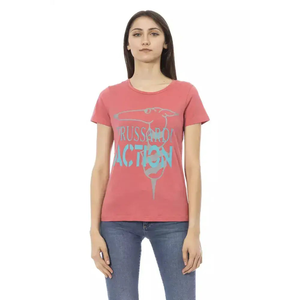 Trussardi Action Multicolor Cotton Women T-Shirt