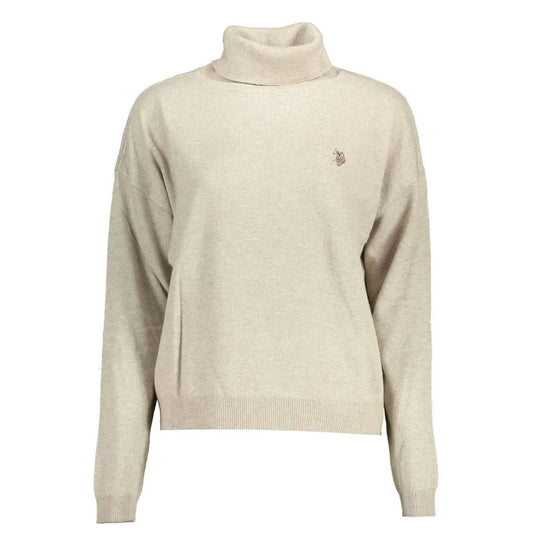 U.S. POLO ASSN. Beige Wool Women Sweater - XL - Sweaters