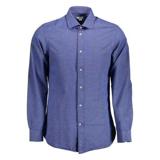 U.S. POLO ASSN. Blue Cotton Men Shirt - Skjorte