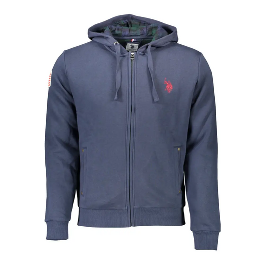 U.S. POLO ASSN. Blue Cotton Men Sweatshirt - XXL - Sweatshirts