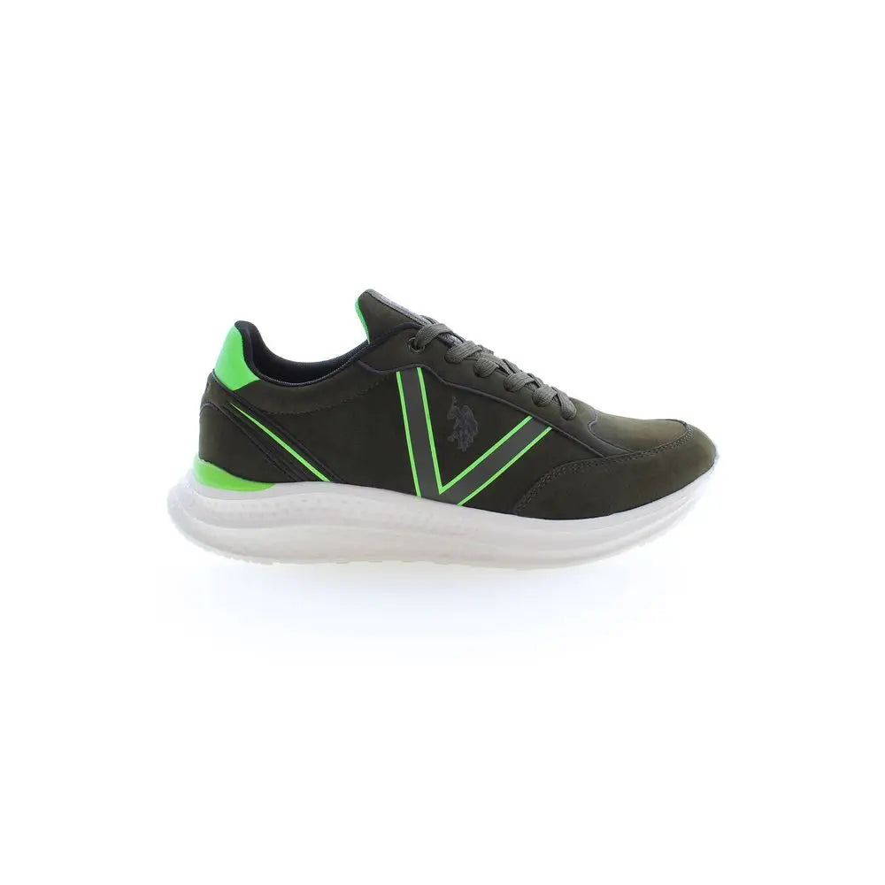U.S. POLO ASSN. Green Polyester Men Sneakers - Sneakers
