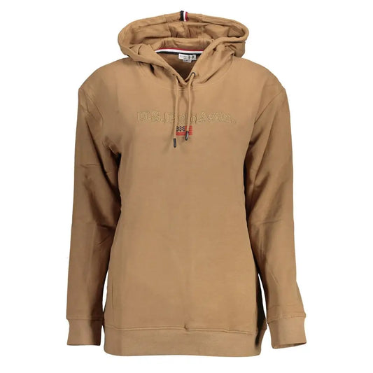 U.S. Polo Assn. marrone bomuldssweater til kvinder, 100% originale brands