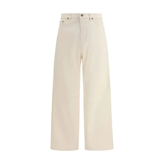 Valentino’s beige bomuldsjeans i minimalistisk design