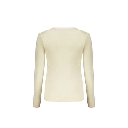 Valentino beige strikketragt i cremfarvet bomuld, 100% originale brands