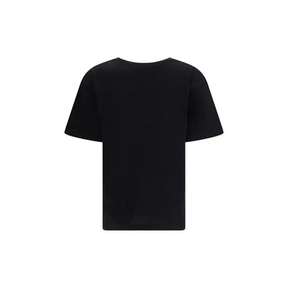 Valentino sort bomuld T-shirt, outlet mærkevarer, 100% originale brands