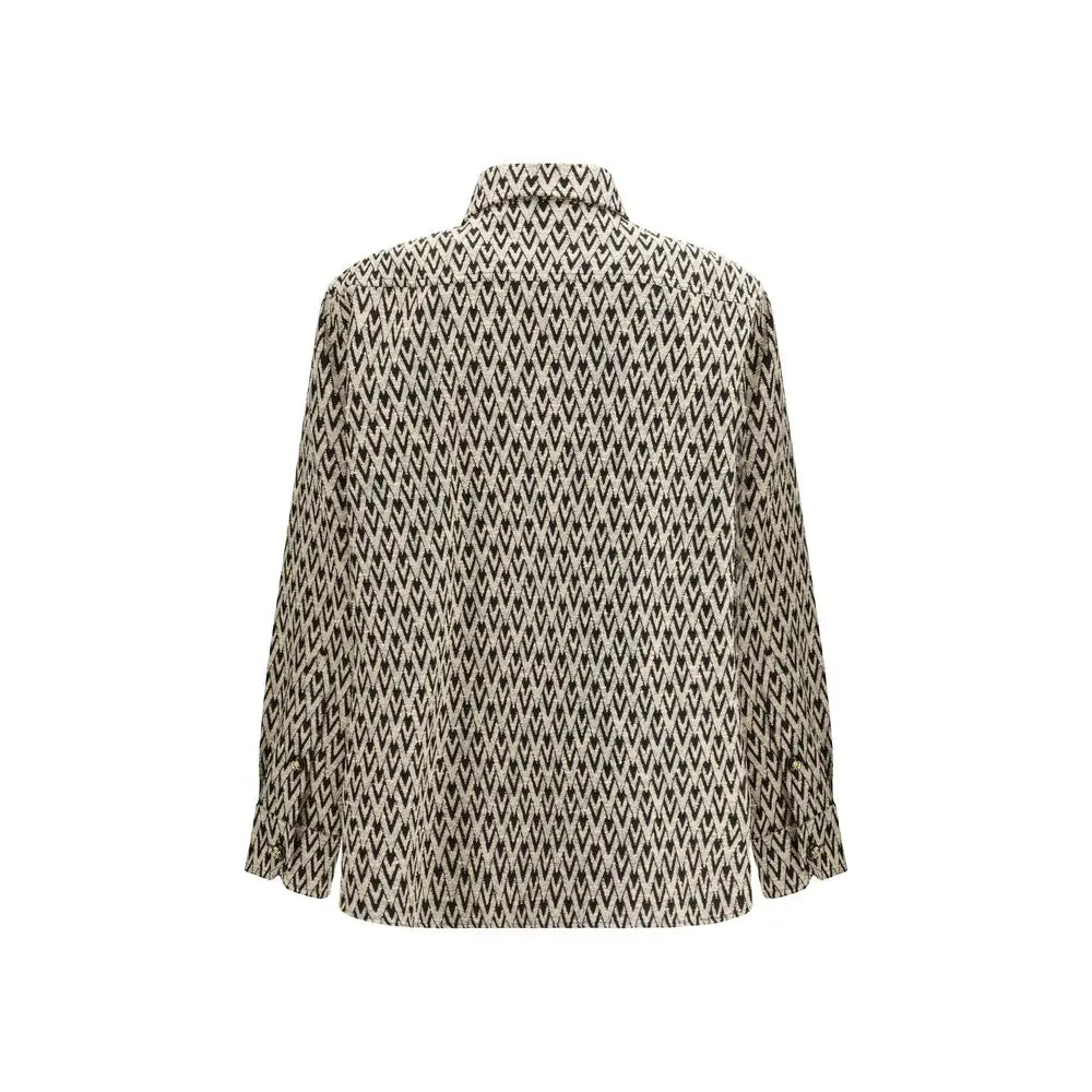 Valentino multicolor bomuldsjakke med zigzag mønster, spar 30-70% på mode