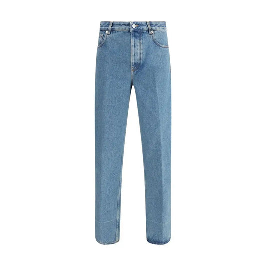 Valentino straight jeans i lys vask med straight-leg snit og klassisk femlommes design