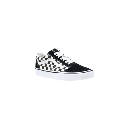 Sorte og hvide Vans Old Skool sneakers i stof med ternmønster