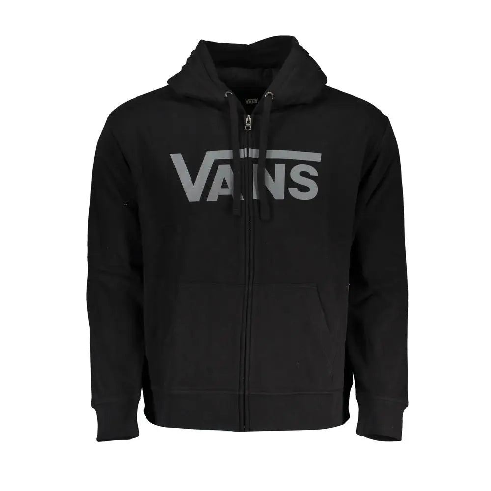 Vans sort sort trøje i sort bomuld med gråt logo på brystet