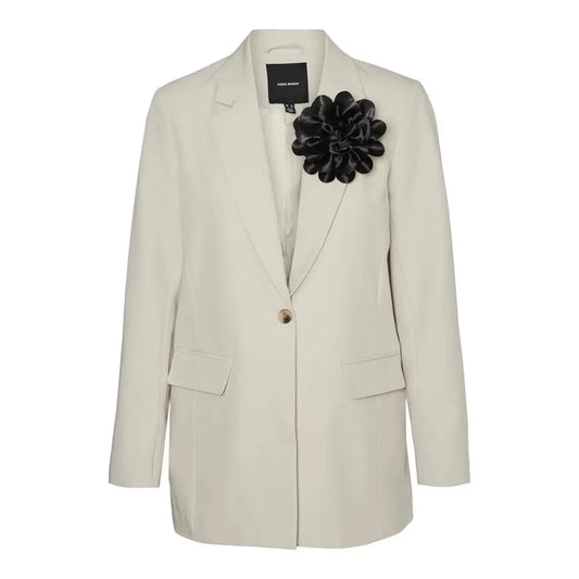 Vero Moda Beige Polyester Blazer - IT36/XXS - Blazer