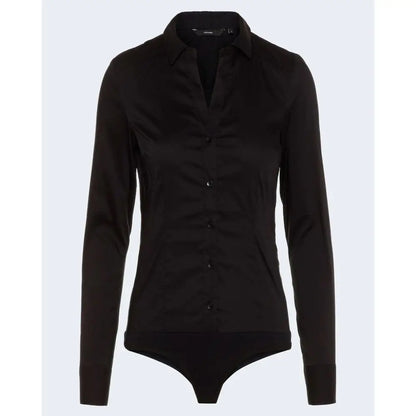 Vero Moda Black Cotton Bodysuit - IT38/XS-XS